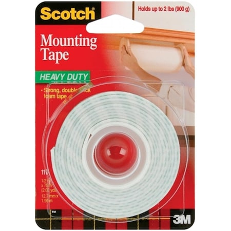 3M 110 1/2 in. x 75 in. Foam Mounting Double Sided Tape 3M379354
